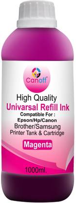 canoff Refill Ink for GI-76M (1Ltr.) For Canon PIXMA GX5070,GX6070,GX7070 Printers Magenta Ink Bottle