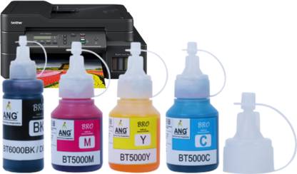 Ang Compatible Refill For Brother MFC-T910DW Color Printer Black + Tri Color Combo Pack Ink Bottle