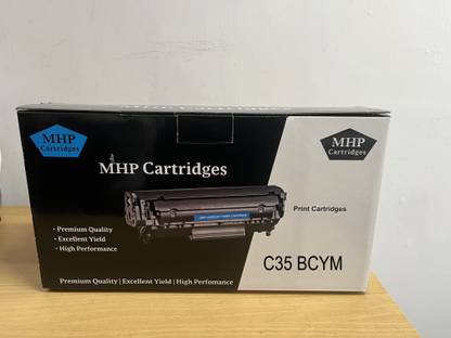 MHP Cartrdge C35 Toner Cartridge Black + Tri Color Combo Pack Ink Toner