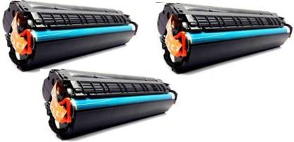 Black HP Laserjet M1005 Multifunction Laser Printer Toner Cartridge ( Pack Of 3 ) Black Ink Cartridge