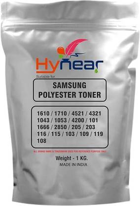 HYNEAR High Quality Ultra Dark Toner Powder 1KG For Samsung Polyester 1610/1710 Black Ink Toner Powder
