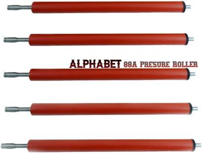 ALPHABET 88A Pressure Roller Use In CC388A Cartridge for HPLaserJet P1106,P1108 Pack of 5 Red Ink Toner