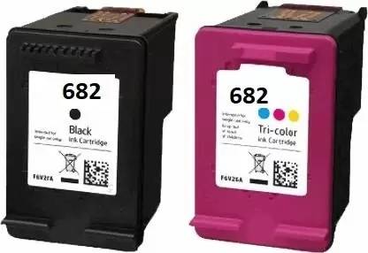 GPN PRINT 682 COMBO INK CARTRIDGE Black + Tri Color Combo Pack Ink Cartridge
