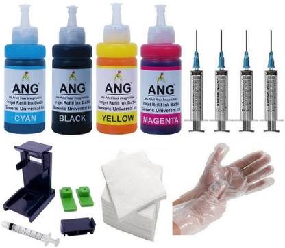 Ang Refill Kit For Canoon Ink Cartridges - PG-47 CL-57S CL-57S - 55 CL-57 90 Black + Tri Color Combo Pack Ink Cartridge