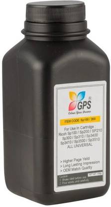 GPS Colour Your Dreams SP 100/200 Toner Powder Refill for Ricoh Cartridge Sp 100,Sp 111,Sp 111su,Sp 200,Sp 210,Sp 300dn,Sp 310dn,Sp 325sfnw?Sp3400 Sp3410 Sp3510 aficio 3510dn Toner Powder Bottel Pack Of 1 With Nozzle 100gm Each Black Ink Toner Powder