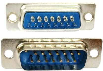 S S Enterprises 15 Pin D-SUB Connector Solder Type Male Grey Ink Toner