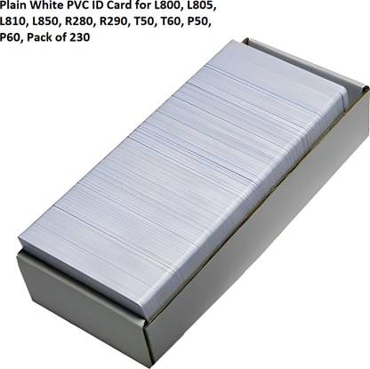 vavia White PVC ID Cards For Inkjet Printers - (Aadhar Card,College ID,Gate Pass, 230) White Ink Cartridge