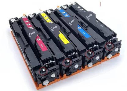 FINEJET 215A Toner Cartridge For hp Color MFP M183fw 182n M182n(4-COLOR WITH CHIP) Black + Tri Color Combo Pack Ink Cartridge