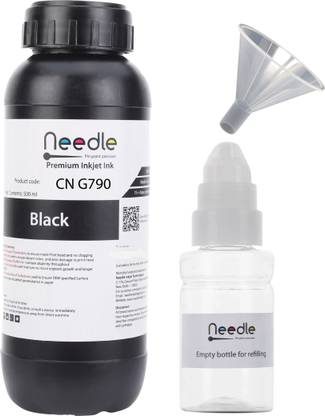 Needle GI790 for CN G1010 G2000 G2002 G2010 G2012 G3000 G3010 G4000 Printer 500 gm each Black Ink Bottle