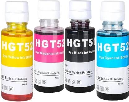 Salty HGT51 & 52 Refill ink Compatible For Ink Tank 115 310 315 319 410 415 Printers Black + Tri Color Combo Pack Ink Bottle