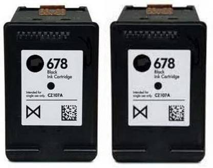 ST-SCANTER 678 TWIN BLACK for USE in Deskjet 2515,1015,1018,1515,1518,2515,2545,2548 Black - Twin Pack Ink Cartridge