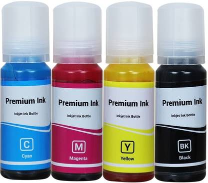 tequo REFILL INK COMPATIBLE Black + Tri Color Combo Pack Ink Bottle