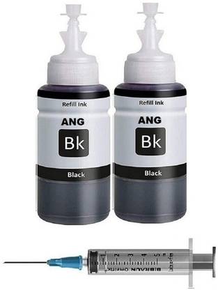 Ang Refill Ink For Printer MG2570S BLACK 200 ML Each Bottle With 1 Syringe Black Ink Bottle