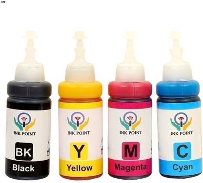 inkpoint Refill Ink for DeskJet 1112 Single Function Printer Black + Tri Color Combo Pack Ink Bottle