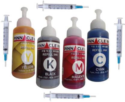 Pinnacle Ink Advantage 2676 All-in-One Printer Inks Compatible Premium ink Black + Tri Color Combo Pack Ink Bottle