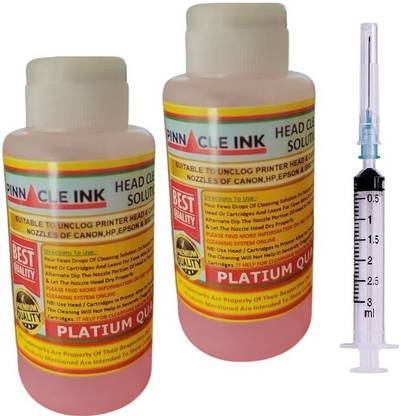 PINNACLE 2 Head Cleaning Solution for printers Head Cleaner, Cartridges Head Cleaner White Ink Bottle