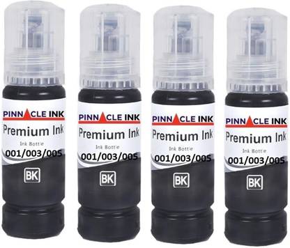 PINNACLE 001/003/008 Premium Compatible Refill Ink For L3256 All Black Black Ink Bottle