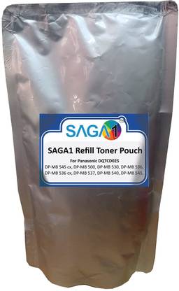 saga1 Refill Toner Pouch Compatible for Panasonic DQTCD025 DP MB 545 Cx, DP MB 500 Black Ink Toner Powder