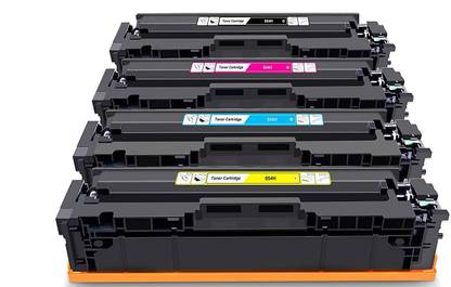 verena 054 Toner Cartridge Compatible For Canon ImageCLASS MF644Cdw LBP622Cdw Printers Black + Tri Color Combo Pack Ink Toner