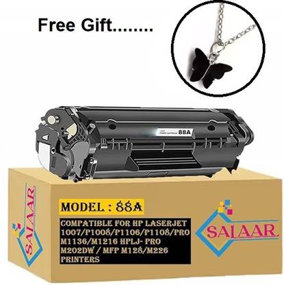 salaar 88A/CC388A Pack of-1 Laser Toner Cartridge Compatible For M128fw MFP Printers Black Ink Toner