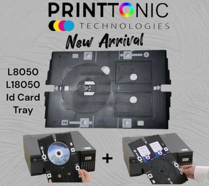 XIAMAN PVC ID CARD TRAY / CD DISC TRAY L8050/L18050 PRINTER (MAKE IN INDIA) Black Ink Bottle