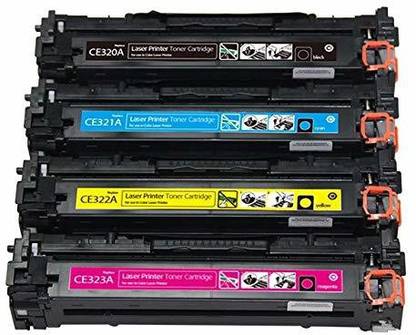 RT 128A/CE320,321,322,323A Toner Cartridge Pack of 4pcs For HP 1415,1521,1523,1528 Black + Tri Color Combo Pack Ink Toner