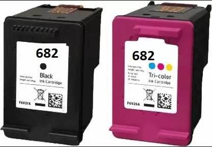 ST-SCANTER 682 COMBO INK CARTRIDGE Black + Tri Color Combo Pack Ink Cartridge