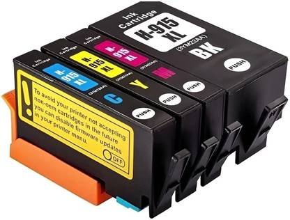 ST-SCANTER 915XL Combo Ink Cartridge for OFFICEJET 8020,8022,8026,8028,8010,8012 Printer Black + Tri Color Combo Pack Ink Cartridge