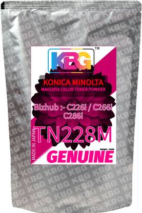 KBG ORIGINAL KONICA MINOLTA Bizhub C226i C266i C286i (TN-228M) 500g Magenta Ink Toner Powder