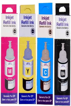 Ang Refill Ink for Epson L355 Printer - 70 ML Each Bottle Tri-Color Ink Cartridge