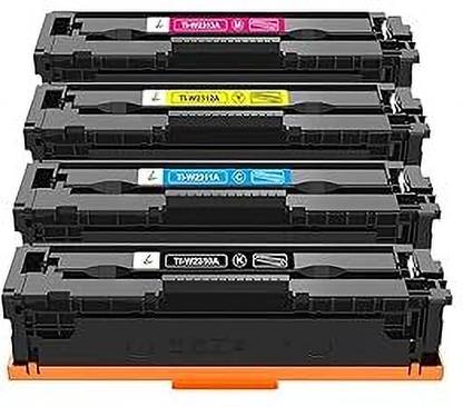 GPN PRINT 215A Toner Cartridge Compatible for HP Color Laserjet Pro MFP M155 M183 Printer Black + Tri Color Combo Pack Ink Toner
