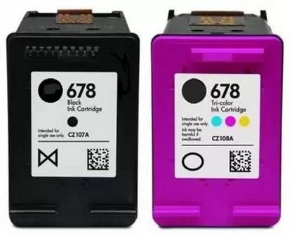 GPN PRINT 678 COMBO PACK INK CARTRIDGE ( C,M,Y,K ) 100% genuine product for Black + Tri Color Combo Pack Ink Cartridge