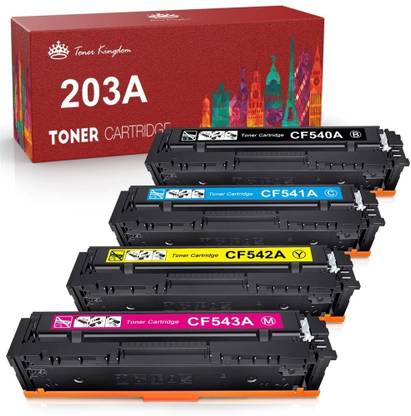 SPS 203A Series / CF540A CF541A CF542A CF543A SET OF 4 Toner Cartridge Black + Tri Color Combo Pack Ink Toner
