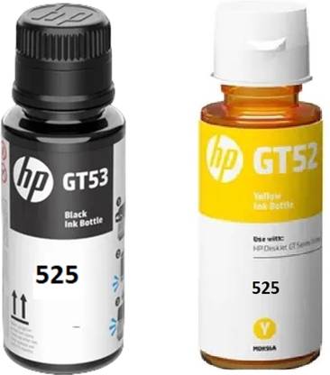 HP INK BOTTLE FOR HP 525 Original ALL IN ONE Black & Yellow SMART TANK PRINTER Yellow Ink Bottle