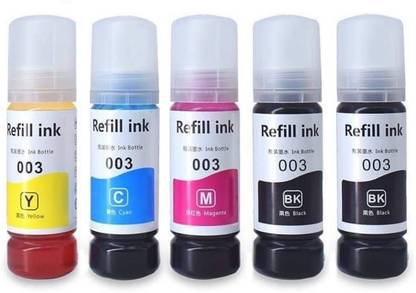 canoff 003 Ink Use for Ep. L3110 L3150 L3115 L3116 L3101 L1110 L3151 L3152 L3156 Black + Tri Color Combo Pack Ink Bottle