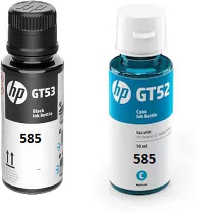 HP ORIGINAL INK BOTTLE FOR HP 585 ALL IN ONE Black & CYAN INK SMARTTANK PRINTER Cyan Ink Bottle