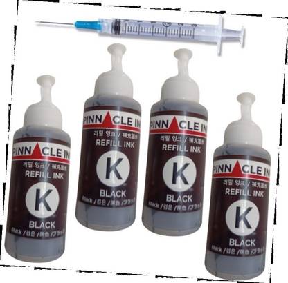 Pinnacle Ink Canon G2770 Printer Refill Ink Compatible Premium Ink ALL BLACK Black Ink Bottle