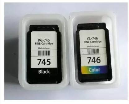 KAVYATECH PG-745 Black pic1 CL-746 Color pic1 Ink Cartridge Black + Tri Color Combo Pack Ink Cartridge