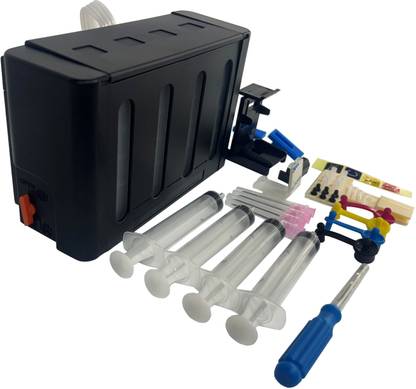UV Ciss Kit Without Cartridge & with All Complete Accessories for 803 Cartridge Black + Tri Color Combo Pack Ink Cartridge