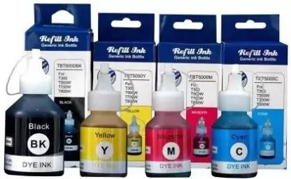 GPN PRINT BT6000BK/5000Y/C/M Compatible For Brother HL T4000DW ,DCP Printers Black + Tri Black + Tri Color Combo Pack Ink Bottle