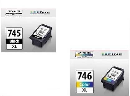 Rsse PG-745S / PG-745 / PG-745XL / CL-746S / CL-746 / CL-746XL / Value Bundle Black + Tri Color Combo Pack Ink Cartridge