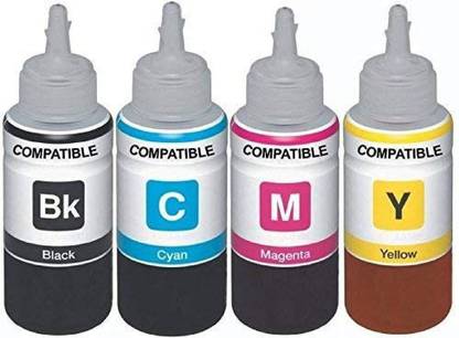 verena Refill Ink For L100,L110,L130,L200,L210,L300,L310,L360,L1300 Printers Black + Tri Color Combo Pack Ink Bottle