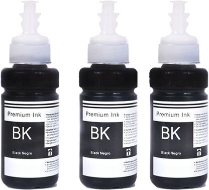R C Print compatible ink for T664 L100,L110,L130,L200,L210,L220,L300,L455,L555 Black Ink Bottle