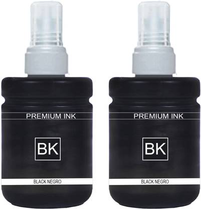 R C Print T7741 Ink Compatible For Epson M100 M105 M200 M205 L605 L655 L1455 Black - Twin Pack Ink Bottle