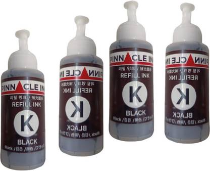 Pinnacle Ink Refill Ink High Quality Compatible Ink Canon PIXMA G1730 All 4 BLACK Black Ink Bottle
