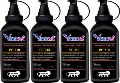 verena PC-210KEV Toner Powder Compatible for P2200, P2500, M6502, M6550 Printers 4 Pic Black Ink Toner Powder