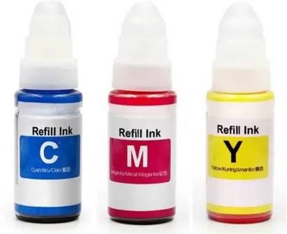 R C Print Ink For Canon G Series GI 790 G2012 , G2100 , G3000 , G3010 , G3012 , G3100 , G1000 , G1010 , G1100 , G2000 , G2002 , G2010 , G4000 , G4010 , G1900 , G2900 , G3900 , G1800 , G2800 , G3800 Tri-Color Ink Bottle