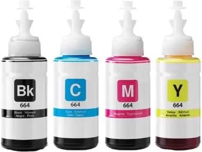 GPN PRINT Refill Ink for GT 5810 All-in-One - 100 ML Each Bottle Black + Tri Color Combo Pack Ink Bottle