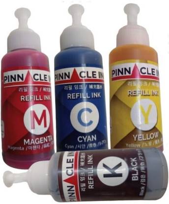 Pinnacle Ink Compatible Refill Ink Refill ink for printer Deskjet 1213 Black + Tri Color Combo Pack Ink Bottle