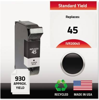 Rsse Compatible 45 solvent ink cartridge for hp 45si hp45 handheld tij inkjet printer Black Ink Cartridge
